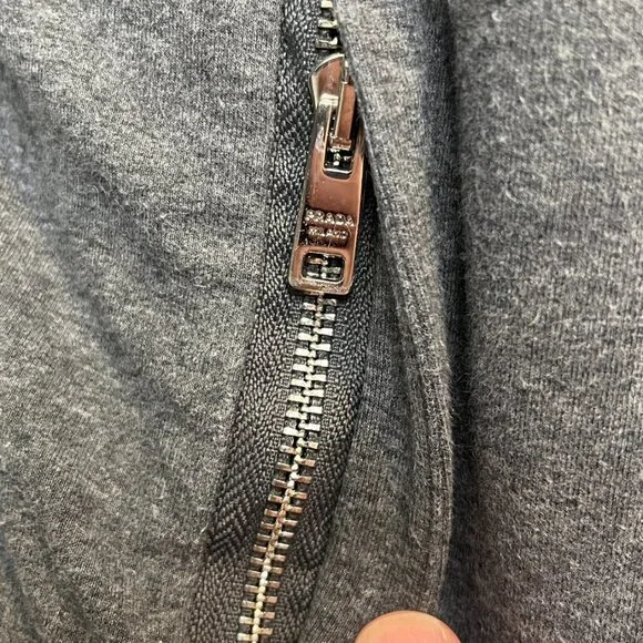 PRADA GRAY HOOD TRACK JACKET S - Picture 7 of 16